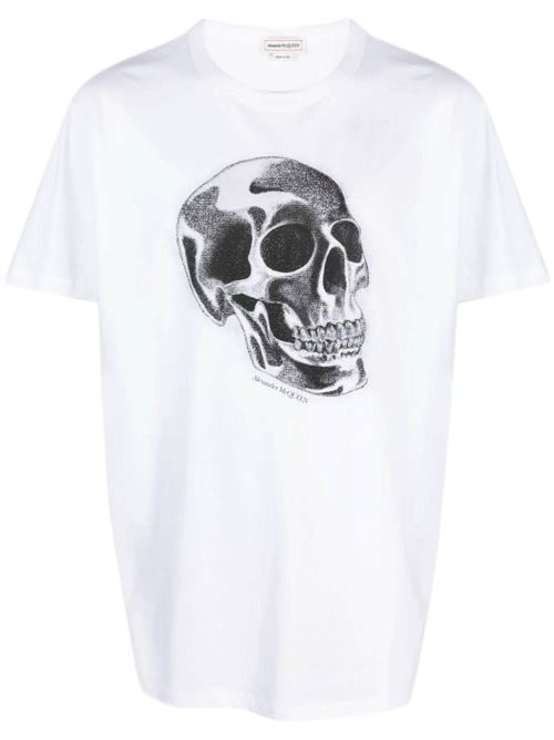 T-shirt da uomo con stampa. Alexander McQueen | 776351QTAAQ0909